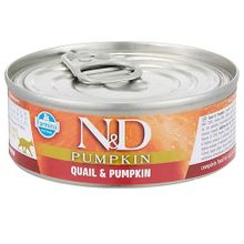N&D 70 GR Balkabaklı Tahılsız Bıldırcın Etli Yetişkin Kedi Konservesi