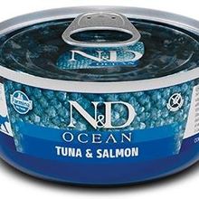 N&D 80 gr Ocean Tahılsız Ton Balığı ve Somonlu Yetişkin Kedi Konservesi