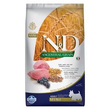N&D Ancestral Grain Köpek Kuzu Kılçıksız Buğday Yulaf ve Yaban Mersini Yetişkin Mini 2.5 kg Köpek Maması