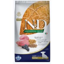 N&D Az Tahıllı Kuzulu ve Yabanmersinli Mini Irk Yavru 7 kg Köpek Maması