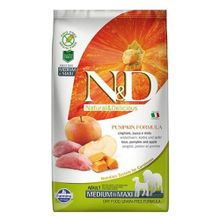 N&D Bal Kabaklı Yaban Domuzlu ve Elmalı Orta ve Büyük Irk Tahılsız 2.5 kg Yetişkin Köpek Maması