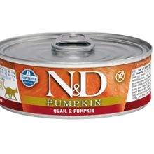 N&D Balkabağı Bıldırcın Tahılsız 80 gr Yetişkin Kedi Konserve