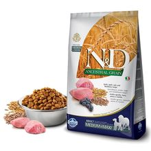 N&D Düşük Tahıllı Kuzulu Yaban Mersini Medium Maxi 12 kg Köpek Maması