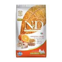 N&D Düşük Tahıllı Morina Balıklı Portakallı Küçük Irk Yetişkin 2.5 KG Köpek Maması