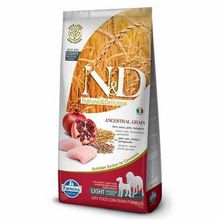 N&D Düşük Tahıllı Orta Ve Büyük Irk Tavuklu Narlı Light 12 kg Köpek Maması