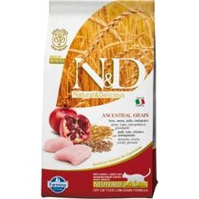 N&D Düşük Tahıllı Özel Tavuk Etli Narlı Kısırlaştırılmış 5 kg Kedi Maması