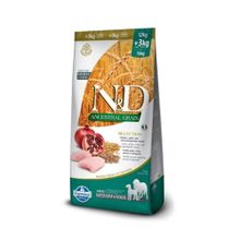 N&D Düşük Tahıllı Tavuk Etli ve Narlı 12+3 kg Medium Maxi Yetişkin Kuru Köpek Maması