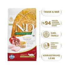 N&D Düşük Tahıllı Tavuk ve Nar 1,5 kg Kısırlaştırılmış Kedi Maması