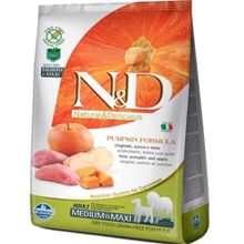 N&D Medium Maxi Tahılsız Yaban Domuzu Elmalı ve Balkabaklı 2.5 kg Yetişkin Köpek Maması