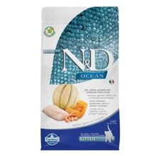 N&D Morina Balığı Karides Balkabağı ve Kavun Tahılsız 1.5 Yavru Kedi Maması
