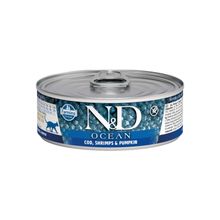 N&D Ocean 80 gr M.Balığı Karides Balkabağı Yavru Kedi Konservesi