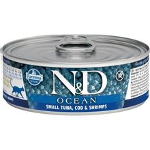 N&d Ocean 80 gr Morina Balıklı Karidesli Kedi Konservesi