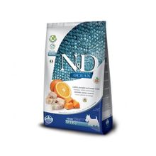 N&D Ocean Düşük Tahıllı Morina Balığı ve Portakallı Küçük Irk Yetişkin 2.5 kg Köpek Maması