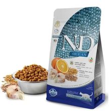 N&D Ocean Morina Balıklı ve Portakallı 1,5 kg Ata Tahıllı Yetişkin Kedi Maması