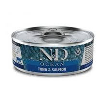 N&D Ocean Ton Balığı ve Somonlu 12x80 gr Kedi Konservesi