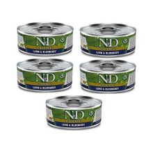 N&D Prime 5x80 gr Tahılsız Kuzu Yaban Mersini Yetişkin Yaş Mama