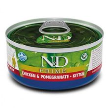 N&D Prime 70 gr Tahılsız Tavuklu ve Narlı Yavru Kedi Konserve Maması