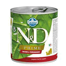 N&D Prime Tavuk ve Narlı Yavru Konserve 285 gr Köpek Maması