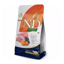 N&D Pumpkin Balkabaklı Kuzu Etli Yaban Mersinli Tahılsız Kısırlaştırılmış 5 kg Kedi Maması