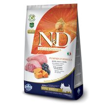 N&D Pumpkin Tahılsız Bal Kabaklı Özel Kuzu Etli Yaban Mersinli Küçük Irk Yetişkin 2.5 kg Köpek Maması