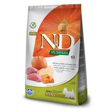 N&D Pumpkin Tahılsız Bal Kabaklı Yaban Domuzu Etli ve Elmalı Ufak Irk Yetişkin 7 kg Köpek Maması