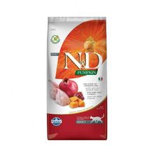 N&D Pumpkin Tahılsız Bıldırcın Etli Bal Kabaklı ve Narlı 5 kg Yetişkin Kedi Maması