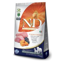 N&D Pumpkin Tahılsız Kuzu Etli Yaban Mersinli Orta ve Büyük Irk Yetişkin 12 kg Köpek Maması