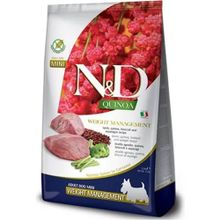 N&D Quinoa 2,5 kg Weight Management Mini Yetişkin Kuzulu Köpek Maması