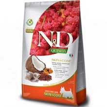 N&D Quinoa Skin Coat Ringa Balıklı Mini Yetişkin 2500 gr Köpek Maması