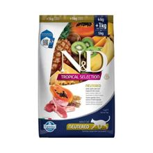 N&D Tropical Selection Düşük Tahıllı Kuzu Etli ve Tropikal Meyveli 4+1 KG Kısırlaştırılmış Kedi Maması