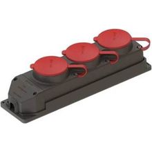 Ne-Ad 4012 3x25 A 3'lü Kauçuk Grup Priz