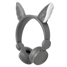 Nedis HPWD4000GY Willy Wolf Gri Çıkarılabilir Aksesuarlı Kulak Üstü Çocuk Kulaklığı