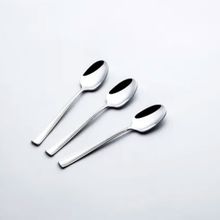 Nehir Katre Gri 11 cm Sade 6'lı Çay Kaşığı