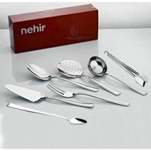 Nehir Sahra 7 Parça Çelik Servis Seti