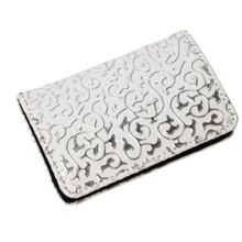 Nektar 70401ptn08a Pu Deri Kabartmalı Beyaz Kartvizitlik