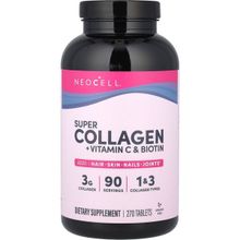 Neocell Neocell, Super Kolajen + Vitamin C & Biotin, 270 Tablet %100 Orj