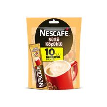 Nescafe 10'lu 3ü1 Arada Sütlü Köpüklü