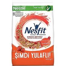 Nestle 400 gr Nesfit Kırmızı Meyveli Bademli Tam Buğdaylı Pirinç Gevreği