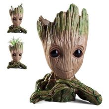 Netavantaj Galaksinin Koruyucuları Baby Groot Figür Pla Büyük 15 cm Elleri Çenesinde Saksı Kalemlik