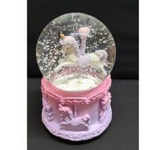 Netavantaj Unicorn Atlı Karınca Işıklı Müzikli Orta Boy Kar Küresi