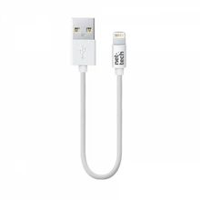 Nettech NT-26 Beyaz 20 cm Plastik Lightning Şarj ve Data Kablosu