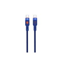 Nettech NT-DC32 60 W Plastik 100 cm Mavi Type-C to Type-C Şarj ve Data Kablosu
