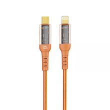 Nettech NT-DC35 30 W Plastik 100 cm Turuncu Type-C to Lightning Şarj ve Data Kablosu