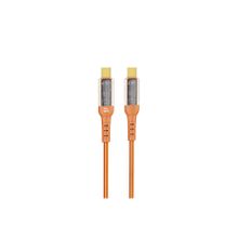 Nettech NT-DC36 60 W Plastik 100 cm Turuncu Type-C to Type-C Şarj ve Data Kablosu