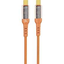Nettech NT-DC36 60 W Plastik 100 cm Turuncu Type-C to Type-C Şarj ve Data Kablosu