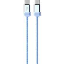 Nettech NT-DC47 60 W Plastik 100 cm Mavi Type-C to Type-C Şarj ve Data Kablosu