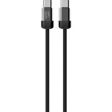 Nettech NT-DC47 60 W Plastik 100 cm Siyah Type-C to Type-C Şarj ve Data Kablosu