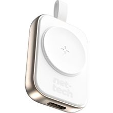 Nettech NT-WCH07 Watch Taşınabilir Kablosuz Wireless Beyaz Şarj Aleti Powerbank