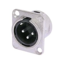 Neutrik NC3MD-L-1 3 Pinli Şase Gümüş Erkek XLR Konnektör
