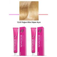 Neva Color 12.03 Yoğun Altın Süper Açıcı 2x50 gr Tüp Saç Boyası